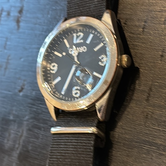 Crayo Men’s Unisex Canvas Strap Watch Working Black Silver​ - Picture 5 of 8